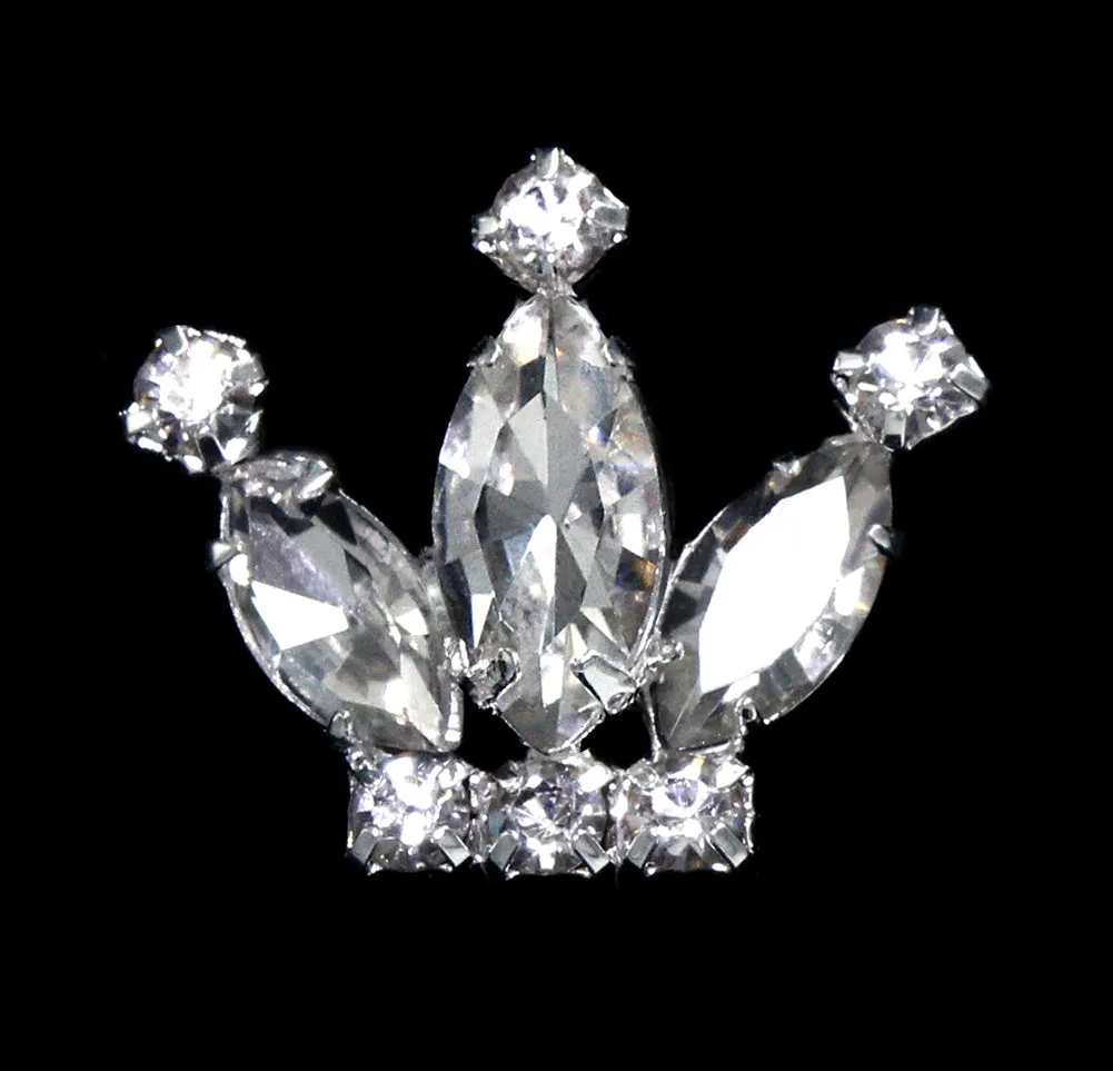 #11891 Rhinestone Crown Pin