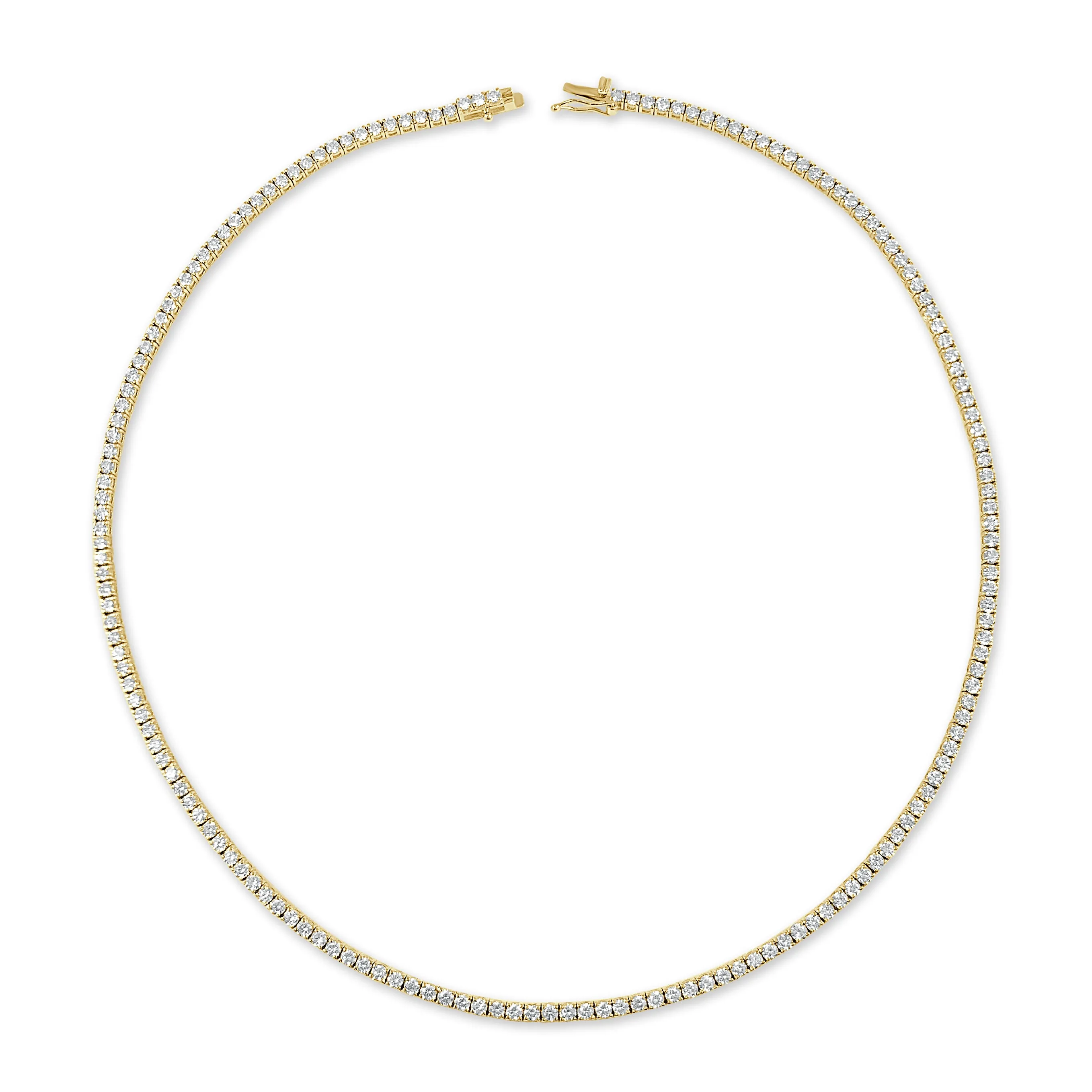 14k Gold & Diamond Tennis Necklace - 7.50ct