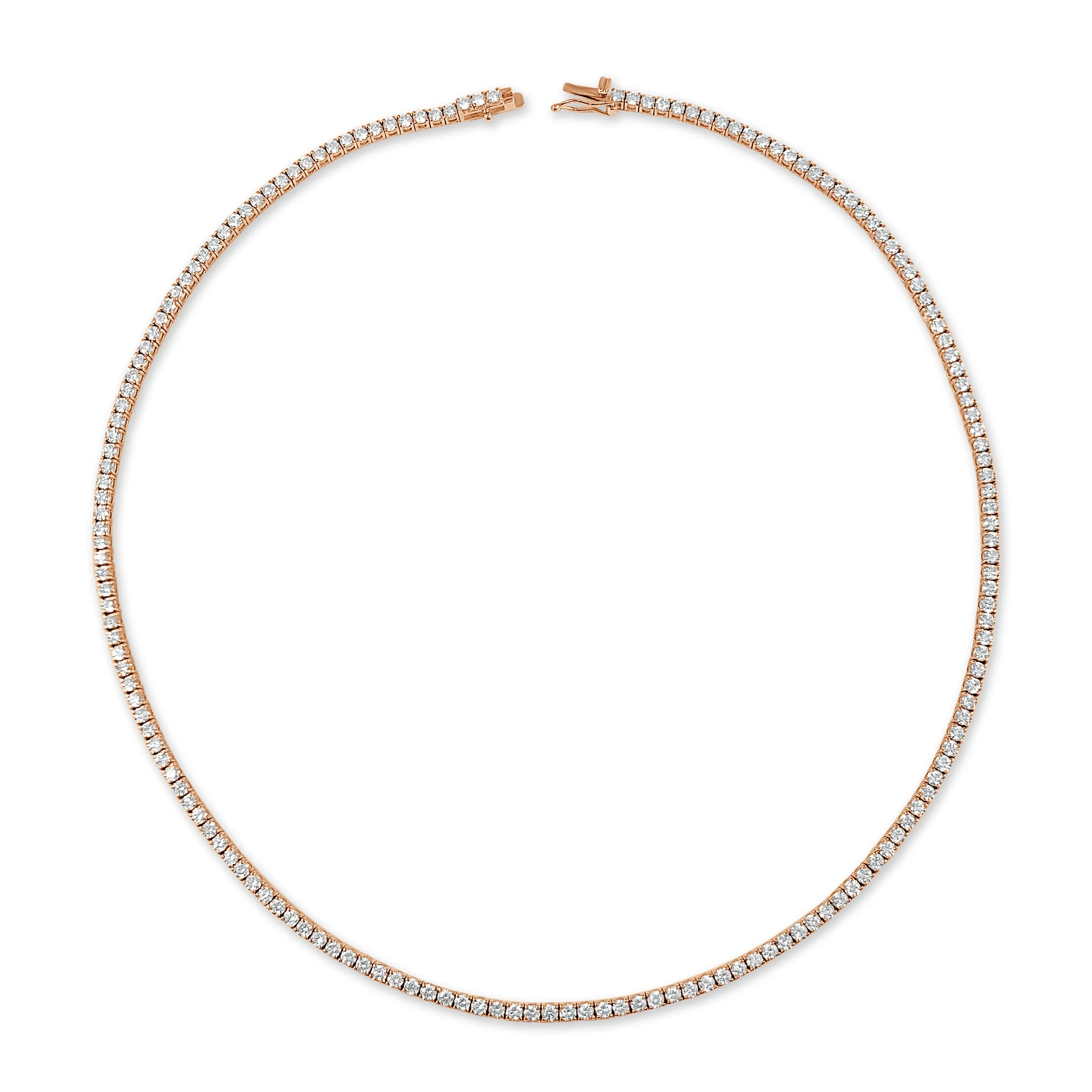 14k Gold & Diamond Tennis Necklace - 7.50ct