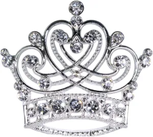 #16123 - Swirling Heart Crown Pin