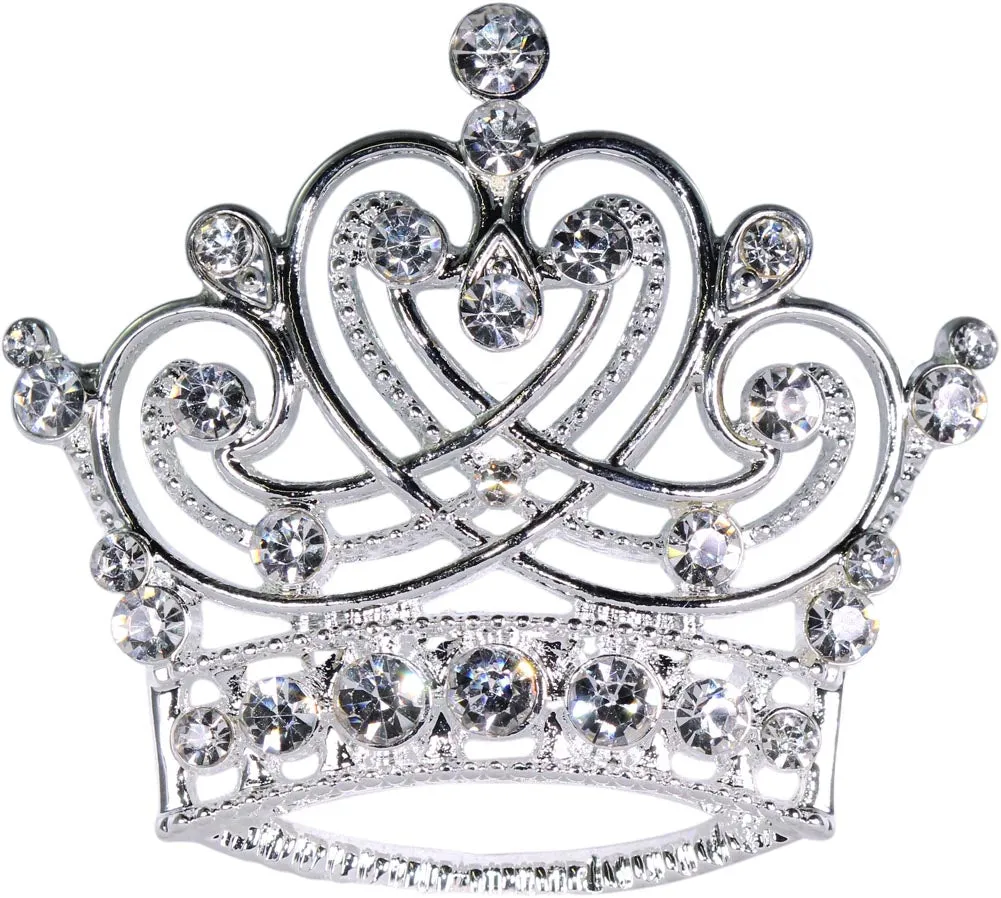 #16123 - Swirling Heart Crown Pin