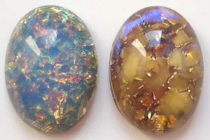 18x13mm (1685) Opal Oval Cabochons (Specialty Colors)
