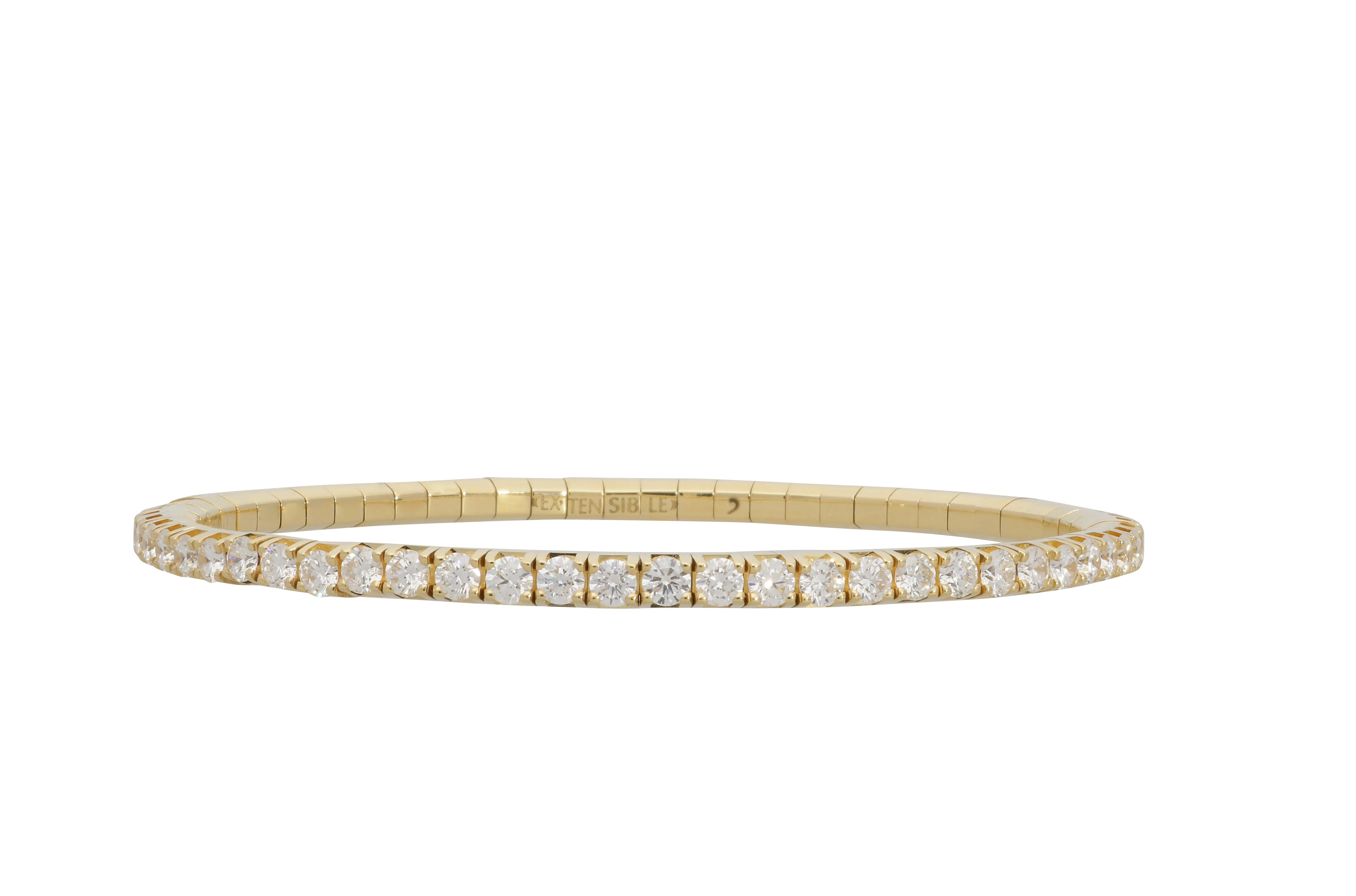 4.30CT Diamond Stretch Tennis Bracelet