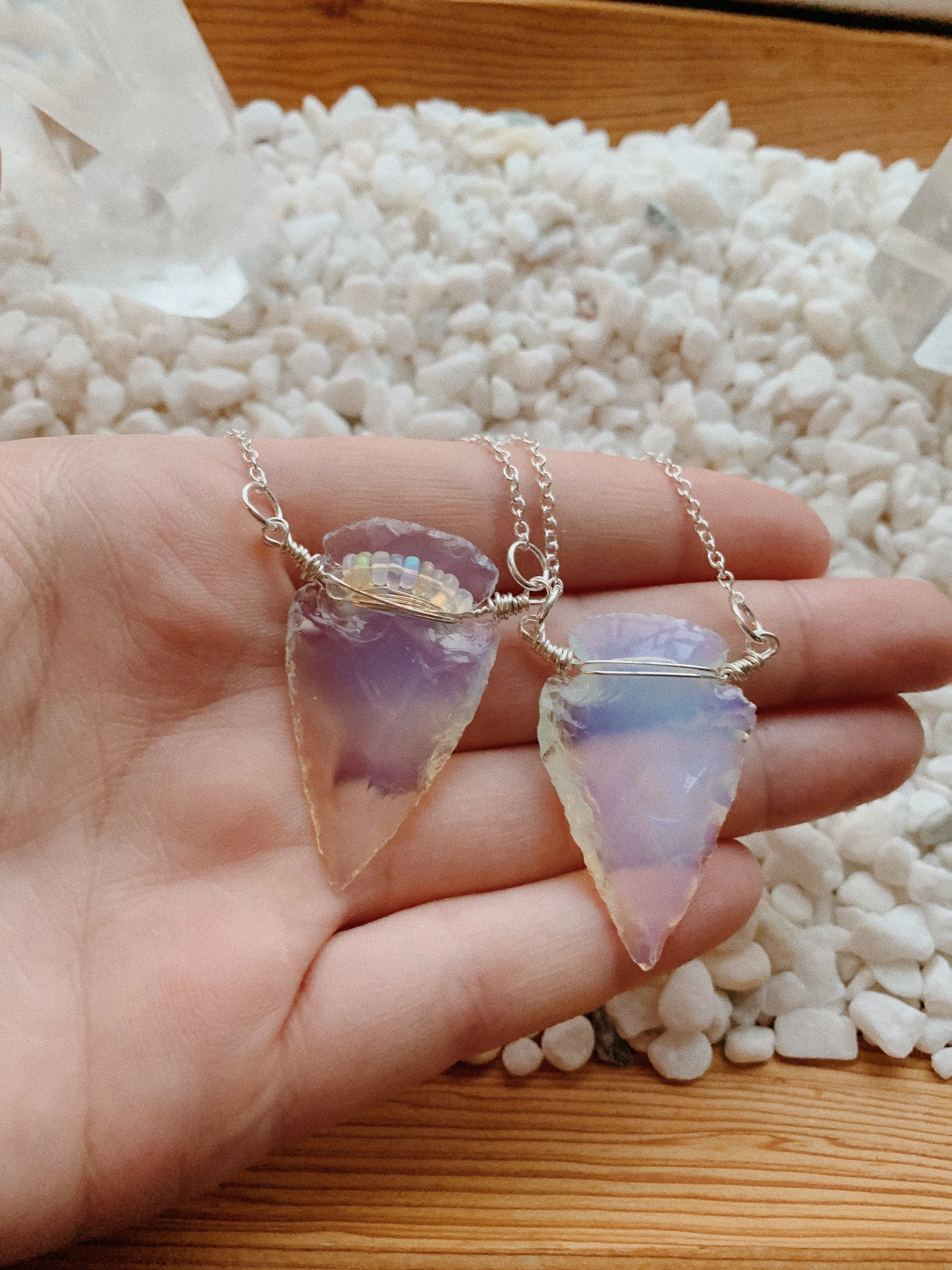 Arrowhead Necklace | Opalite