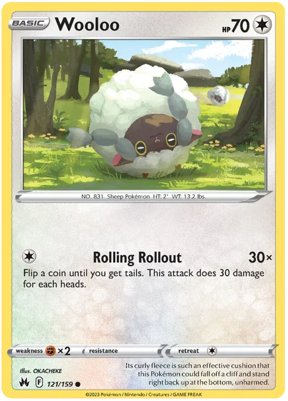 [Collector Troves] Pokemon Sword & Shield Crown Zenith Wooloo Card