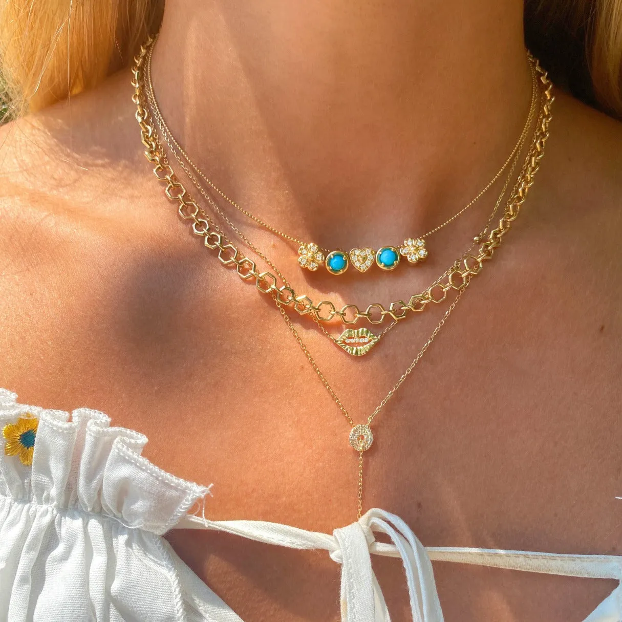 Diamond 14K Circlet Necklace