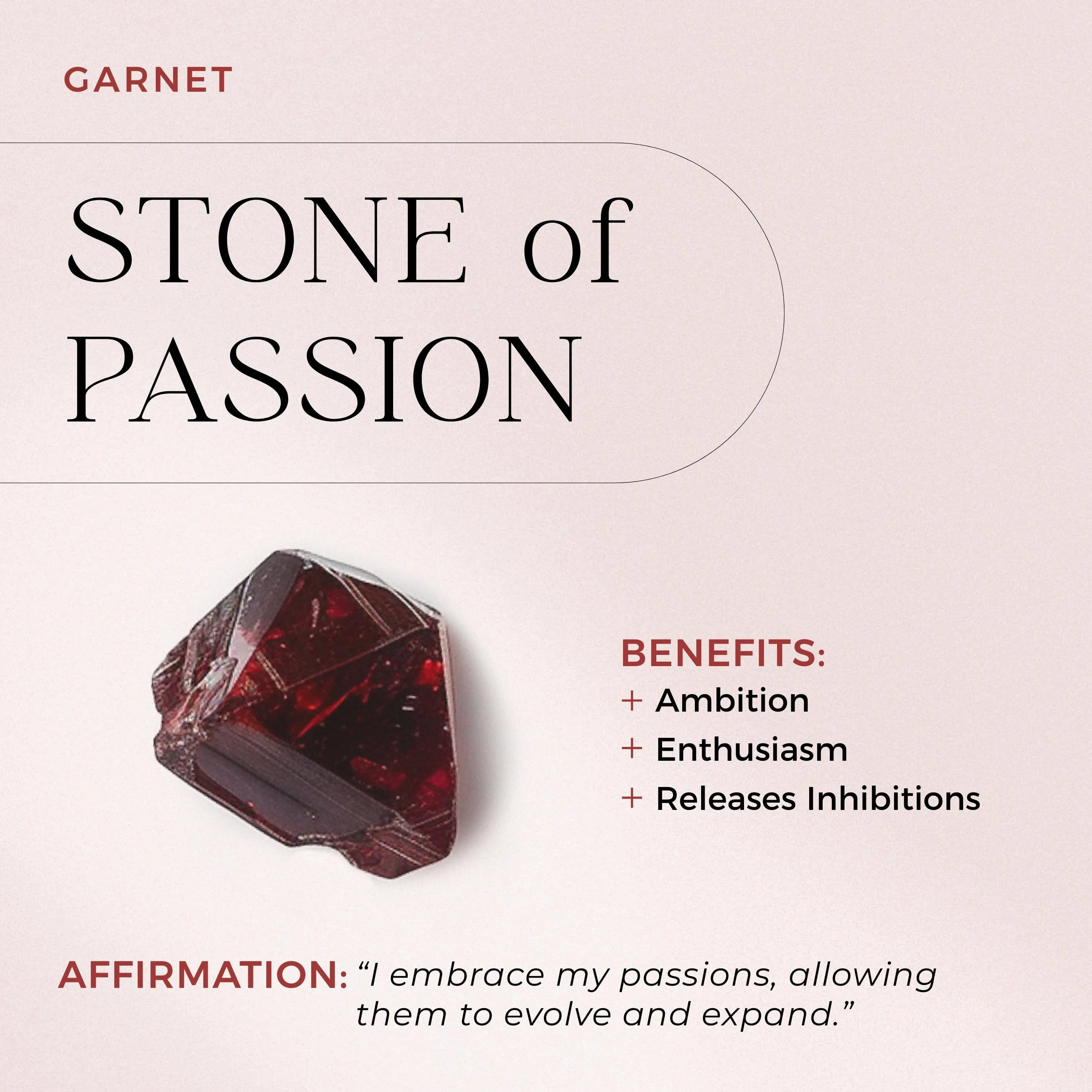 Garnet Lab Diamond Ring - Soulmate