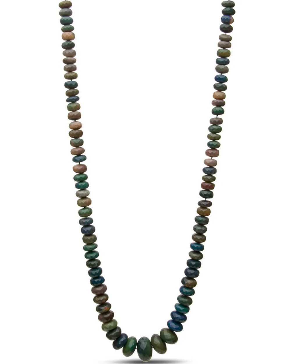 Gold Filled Black Opal Beaded Necklace