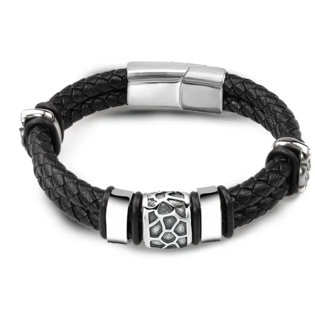 Irregularly Cracked Bead Bracelet