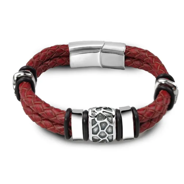 Irregularly Cracked Bead Bracelet