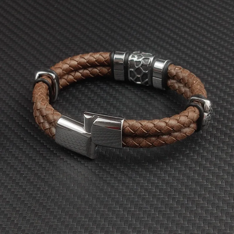 Irregularly Cracked Bead Bracelet