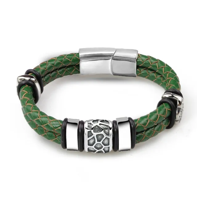 Irregularly Cracked Bead Bracelet