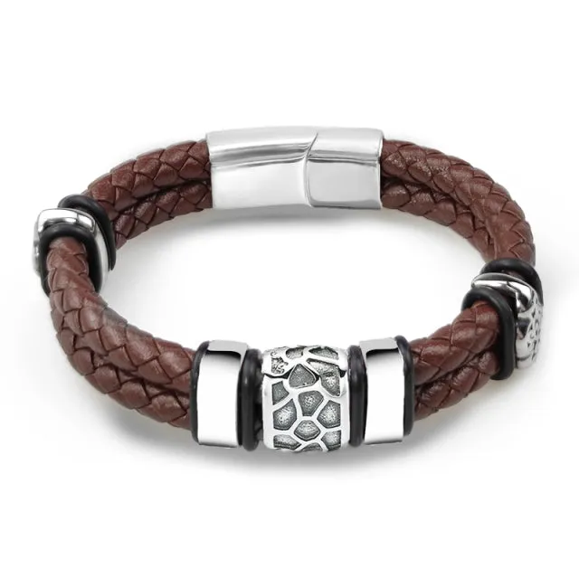 Irregularly Cracked Bead Bracelet
