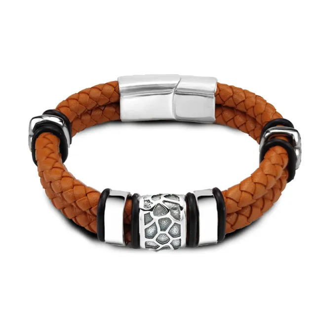 Irregularly Cracked Bead Bracelet