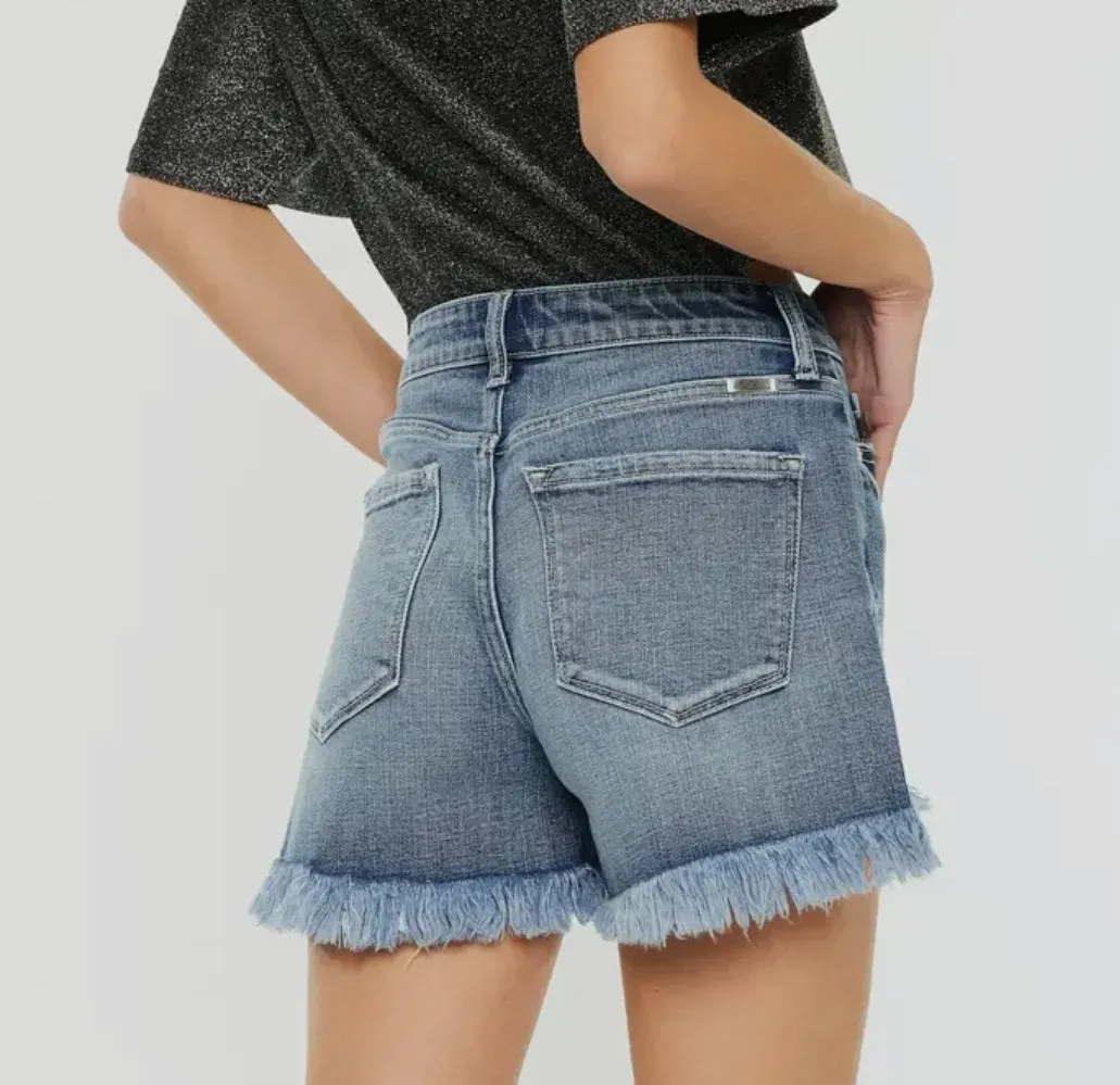 Kancan High Rise Denim Shorts