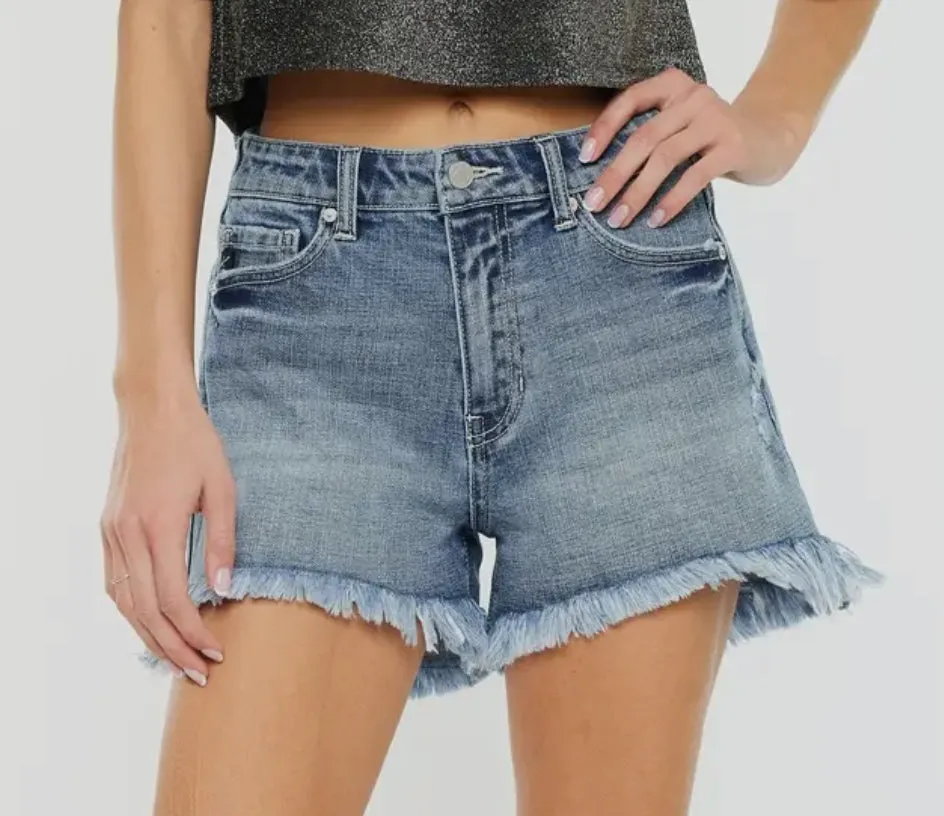 Kancan High Rise Denim Shorts