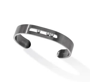 Messika Move Graphite Titanium Diamond Cuff Bracelet