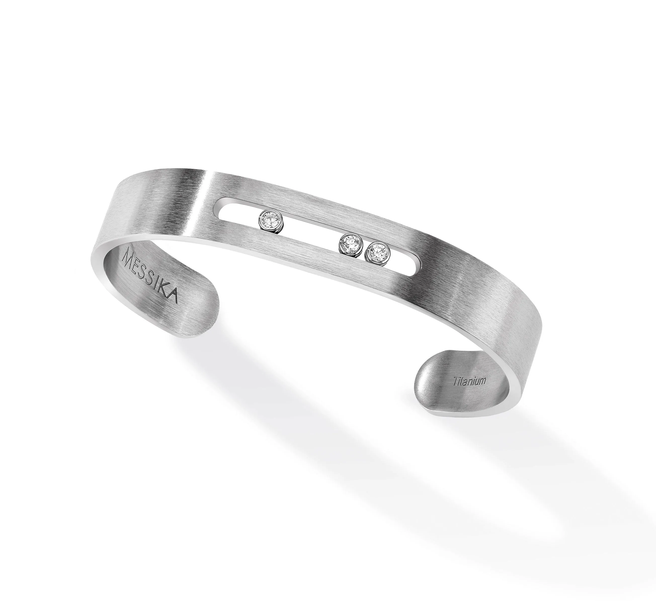 Messika Move Titanium Diamond Cuff Bracelet
