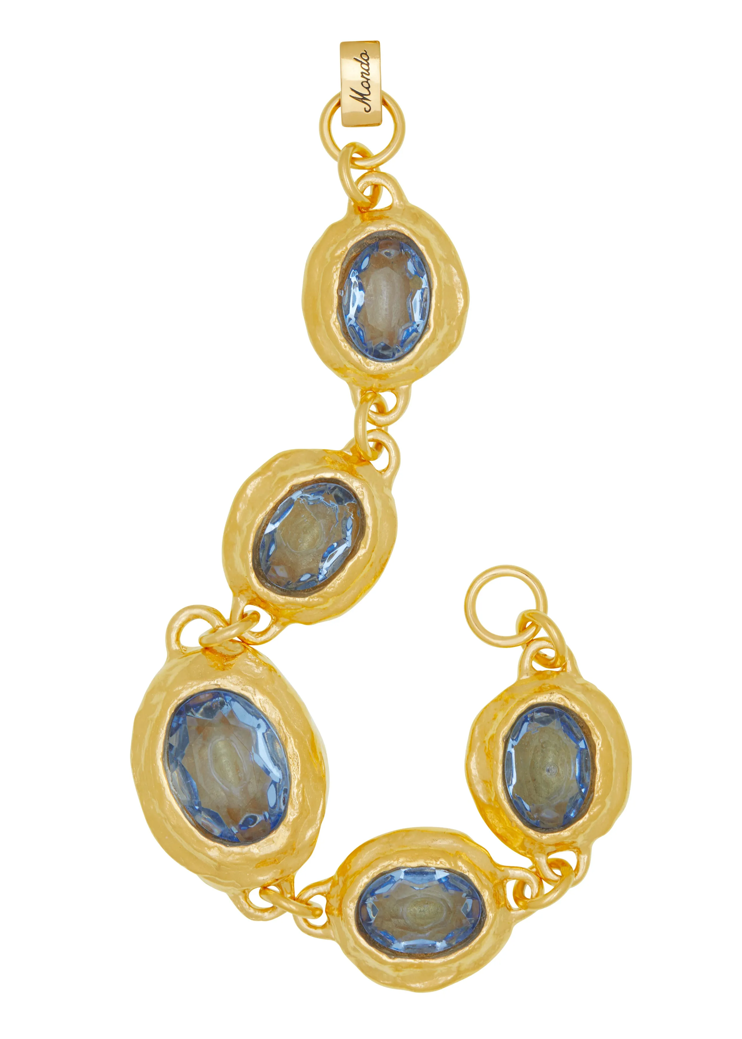 Monsieur Bracelet in Gold - Light Blue
