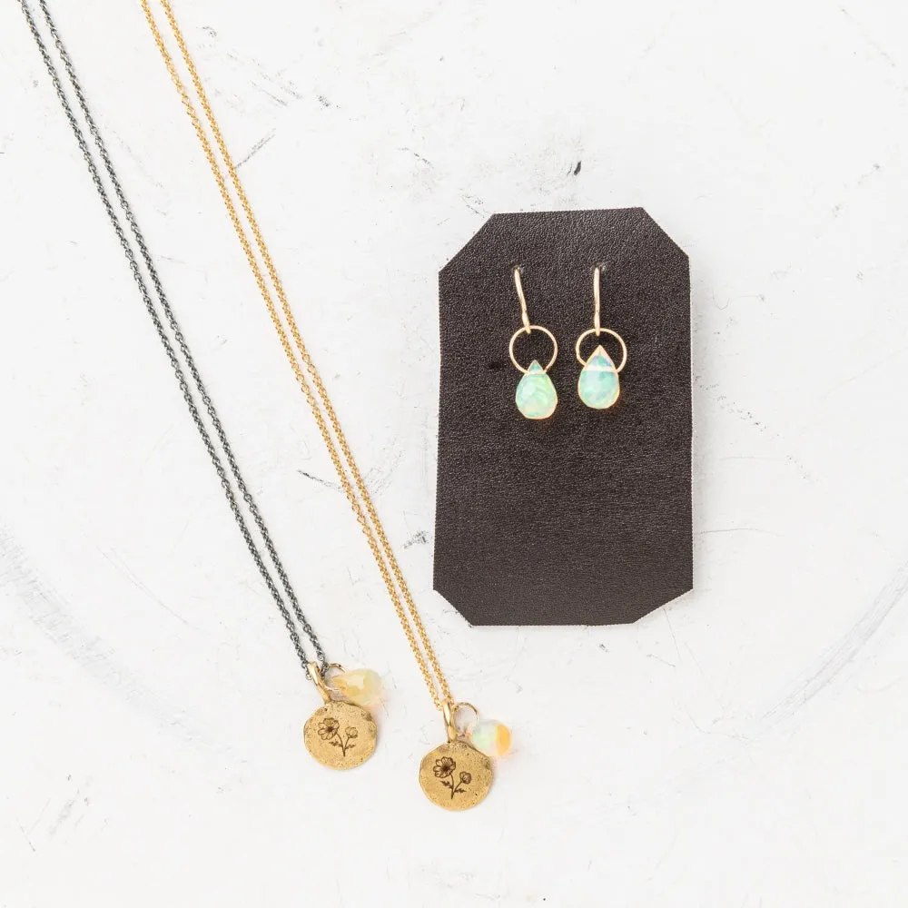 October Birth Flower Necklace: Cosmos
