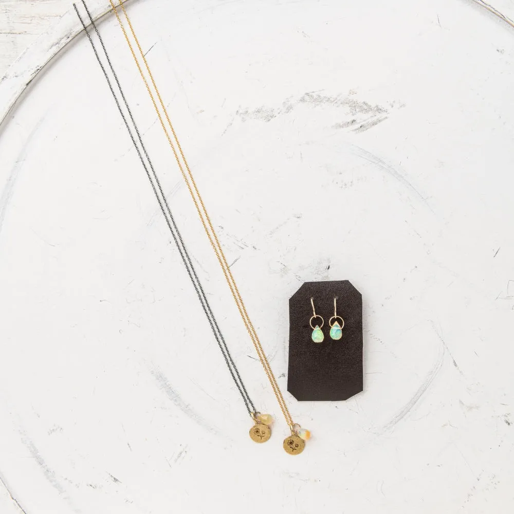 October Birth Flower Necklace: Cosmos