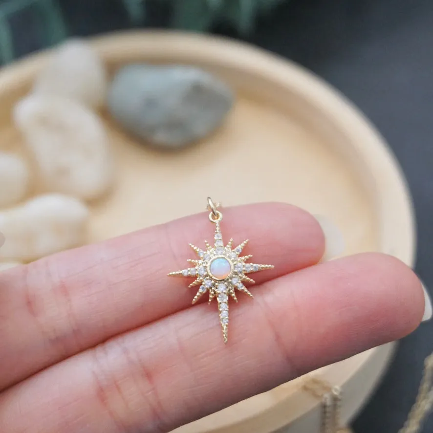 Opal North Star Necklace