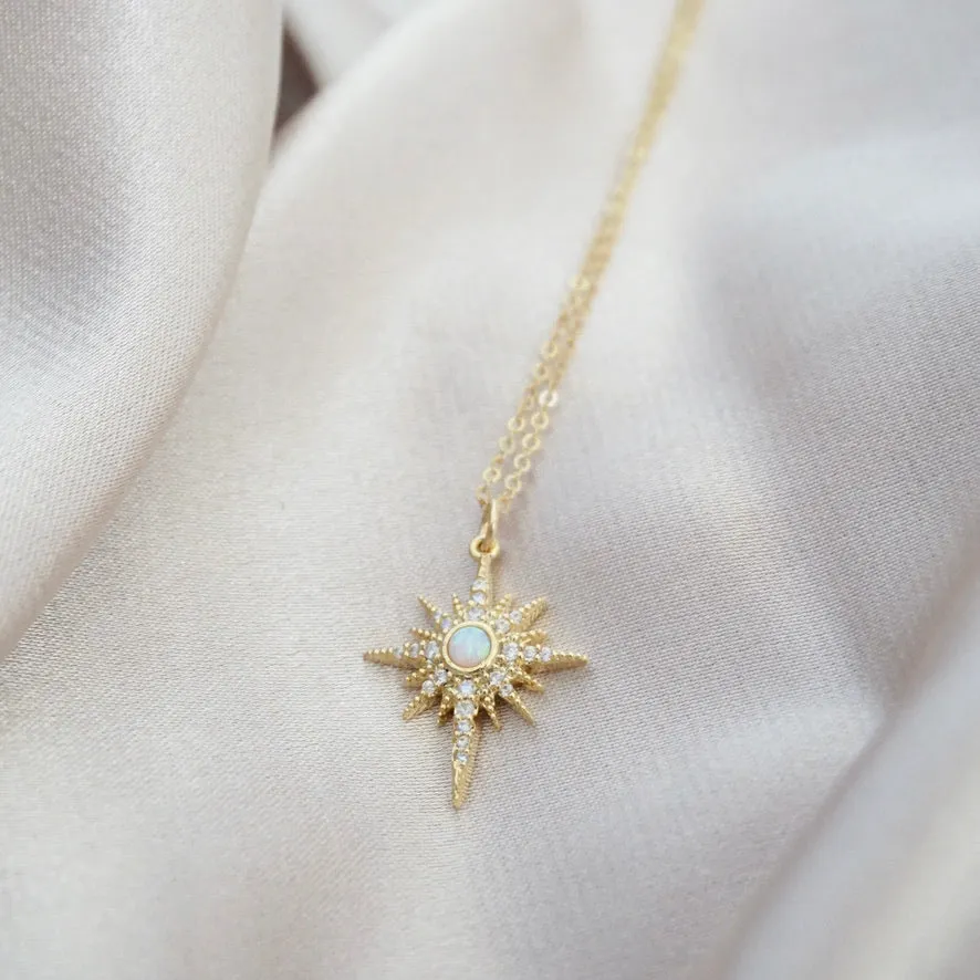Opal North Star Necklace