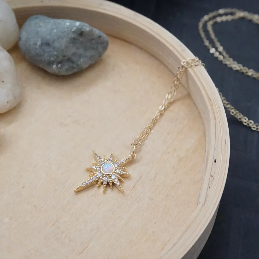 Opal North Star Necklace