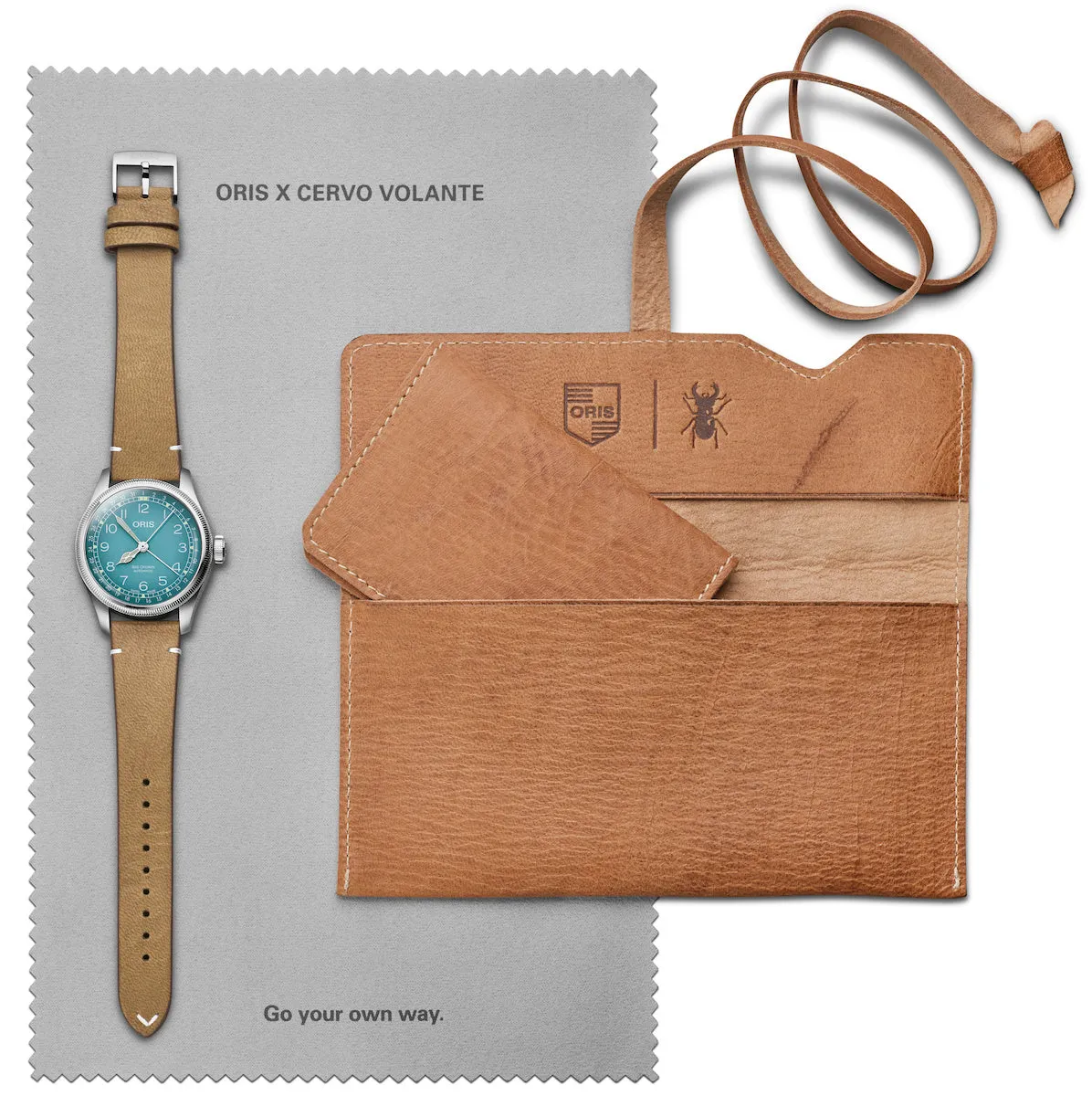 ORS Watch Big Crown Pointer Date Cervo Volante Blue