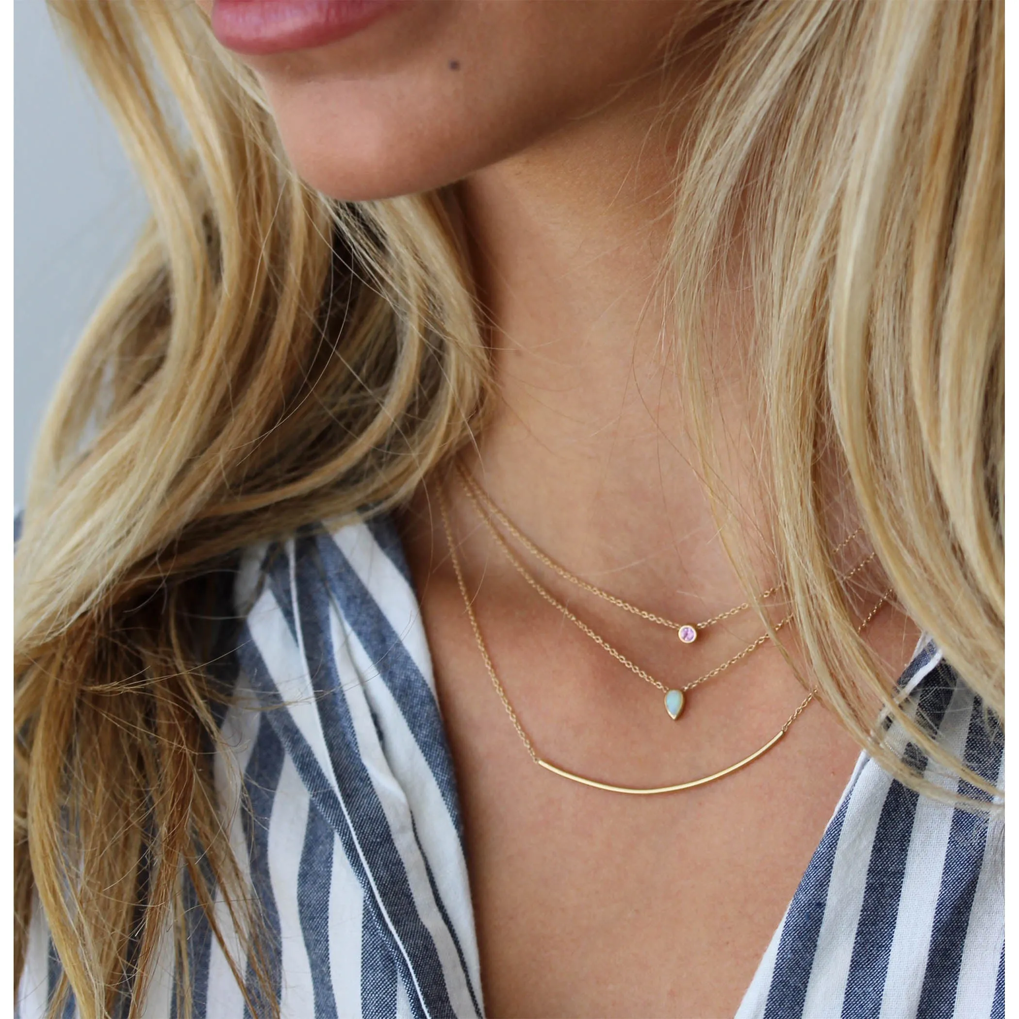 PEAR OPAL NECKLACE
