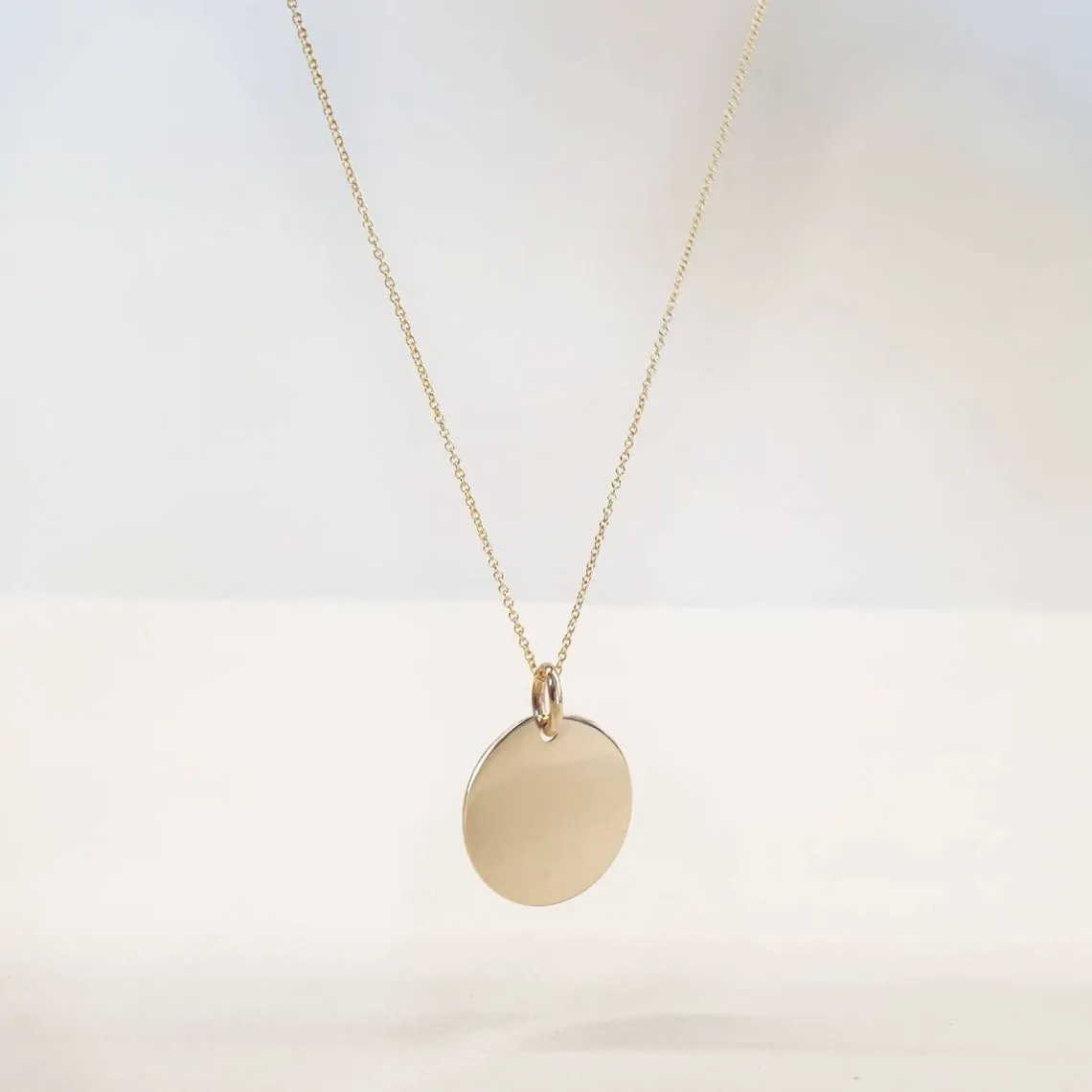 Personalized disc necklace