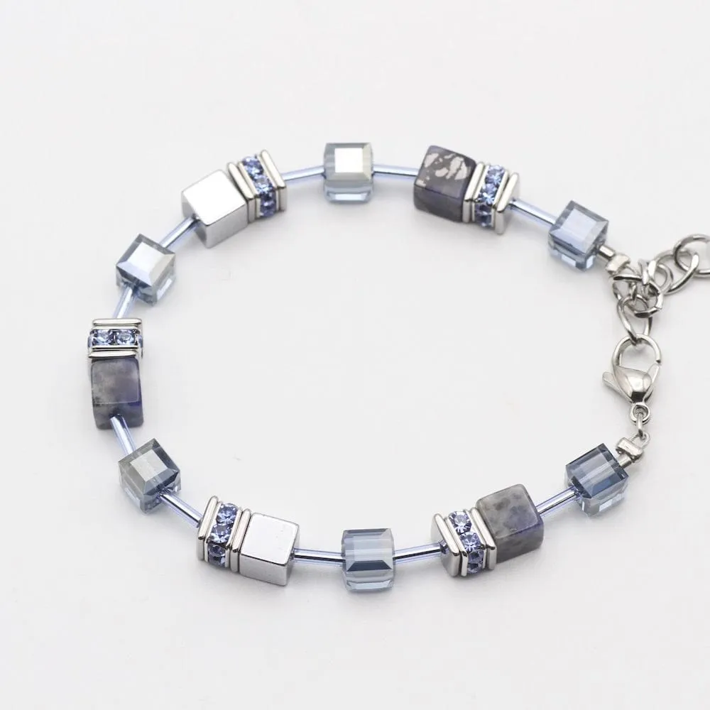 SODALITE GEO CUBE BRACELET