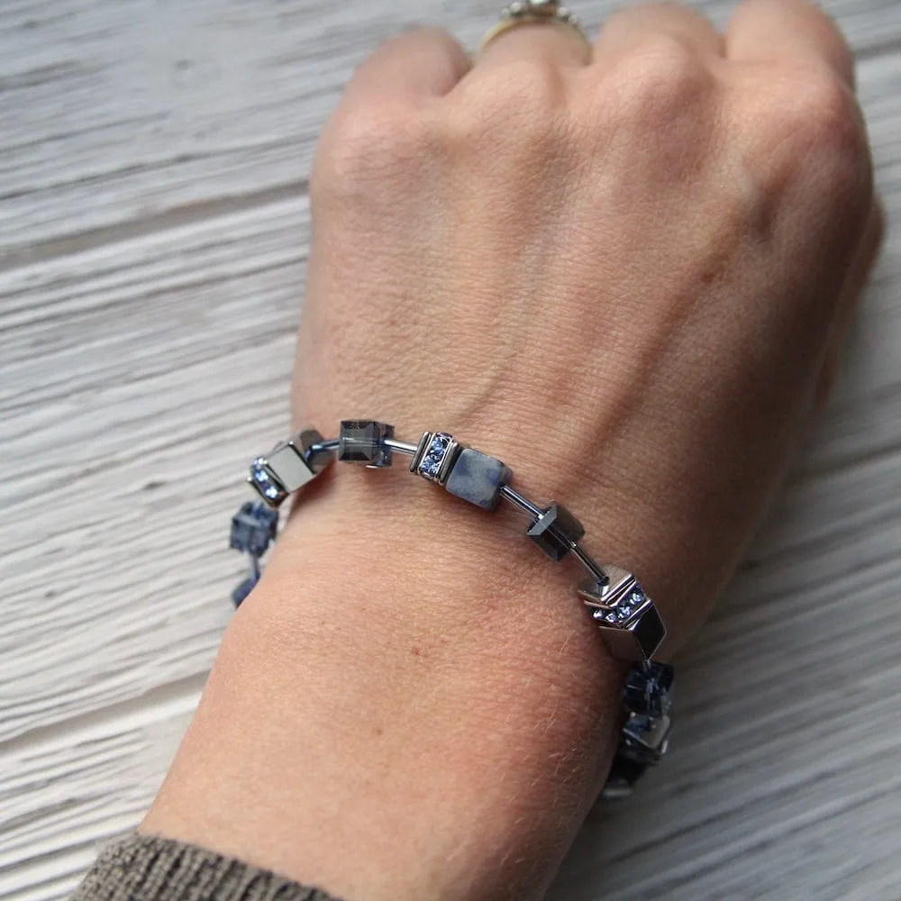 SODALITE GEO CUBE BRACELET