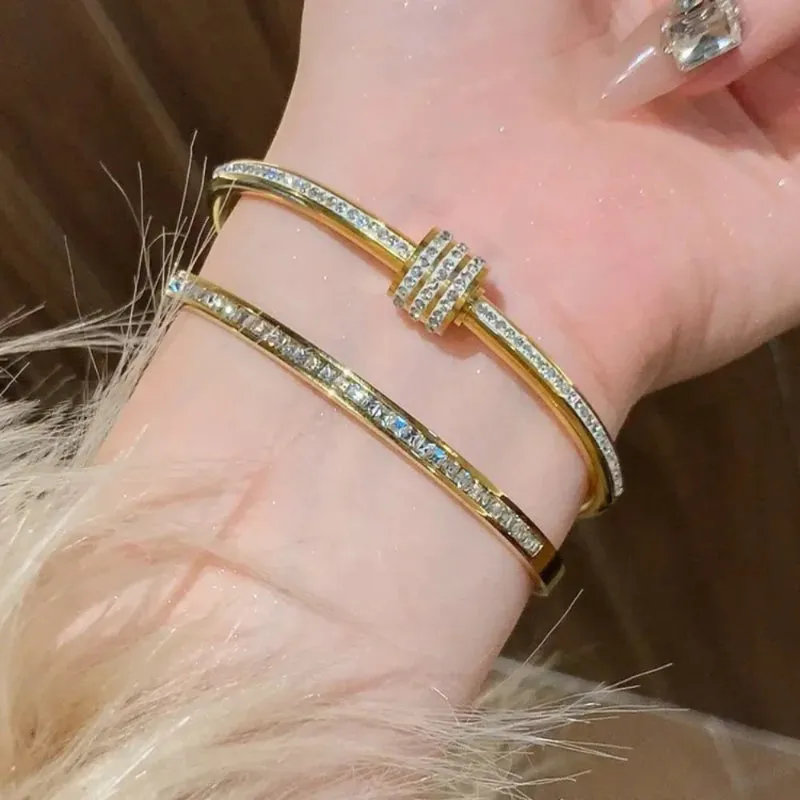 Stainless Steel Fashion Bangle Bracelets for Women