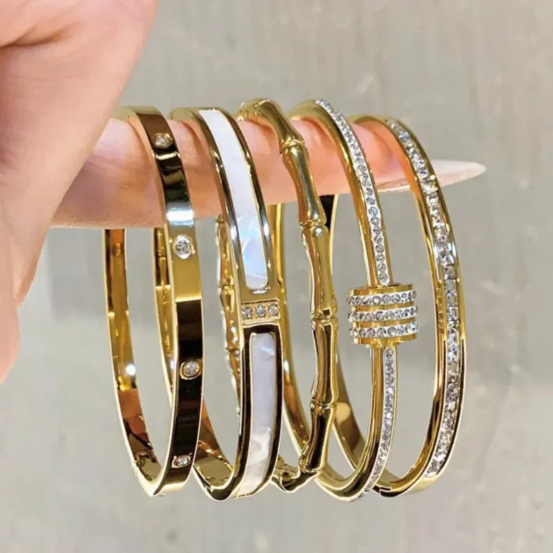 Stainless Steel Fashion Bangle Bracelets for Women