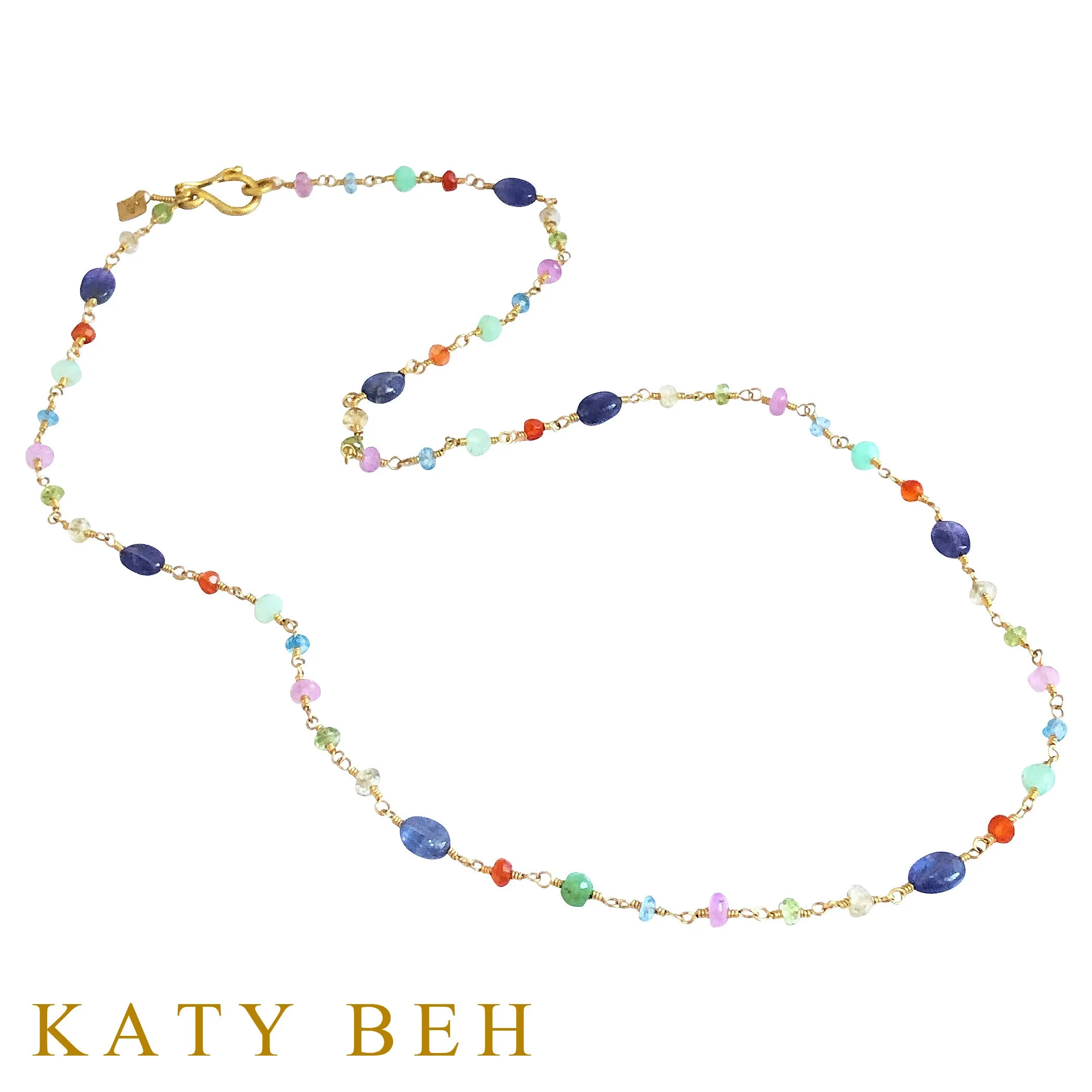 Thea Tanzanite and Fancy Mix Gemstone Necklace
