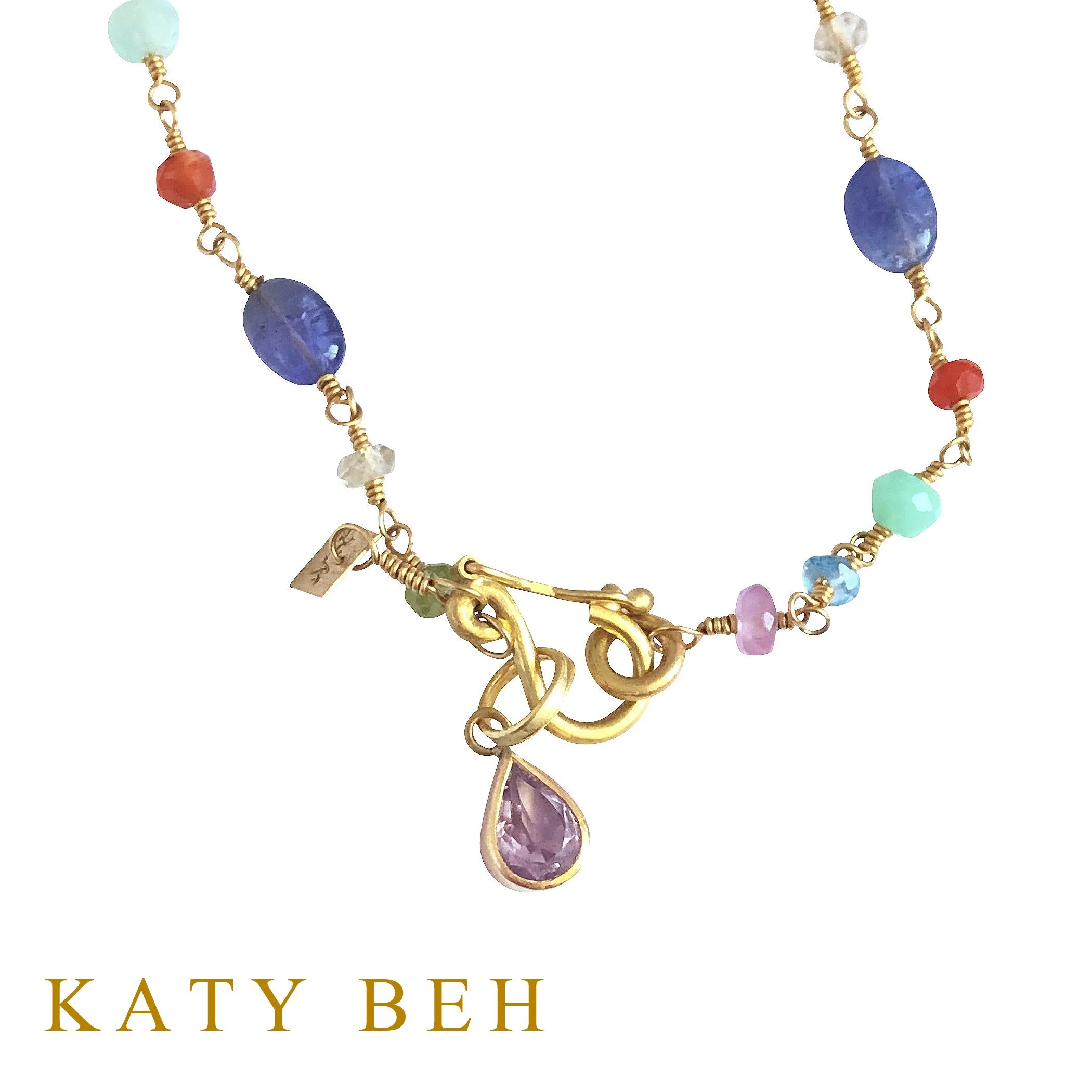Thea Tanzanite and Fancy Mix Gemstone Necklace