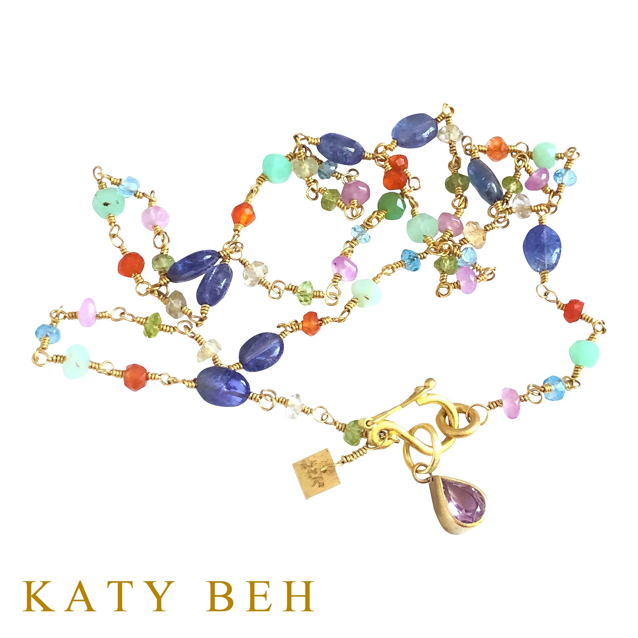 Thea Tanzanite and Fancy Mix Gemstone Necklace
