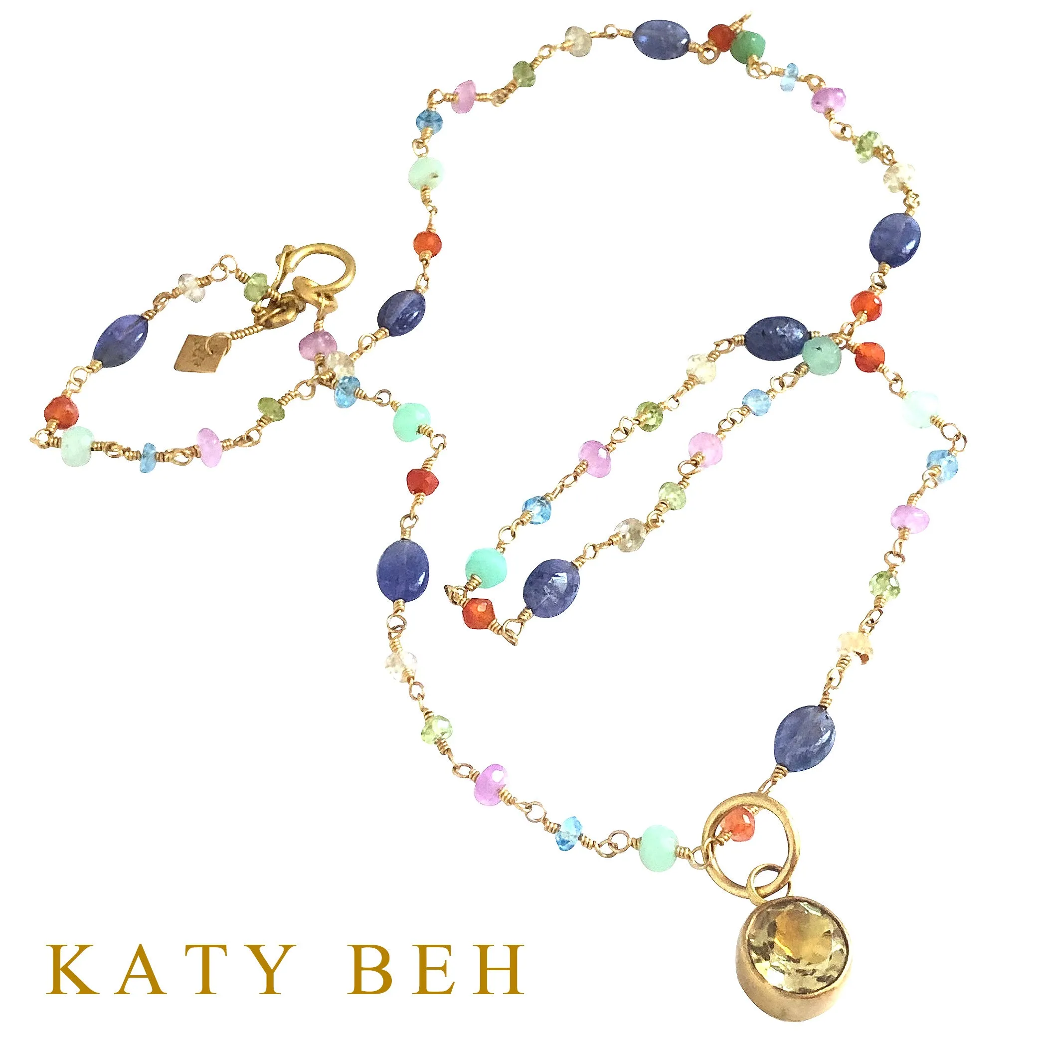 Thea Tanzanite and Fancy Mix Gemstone Necklace