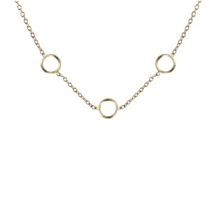 TINY CIRCLES TRIO NECKLACE