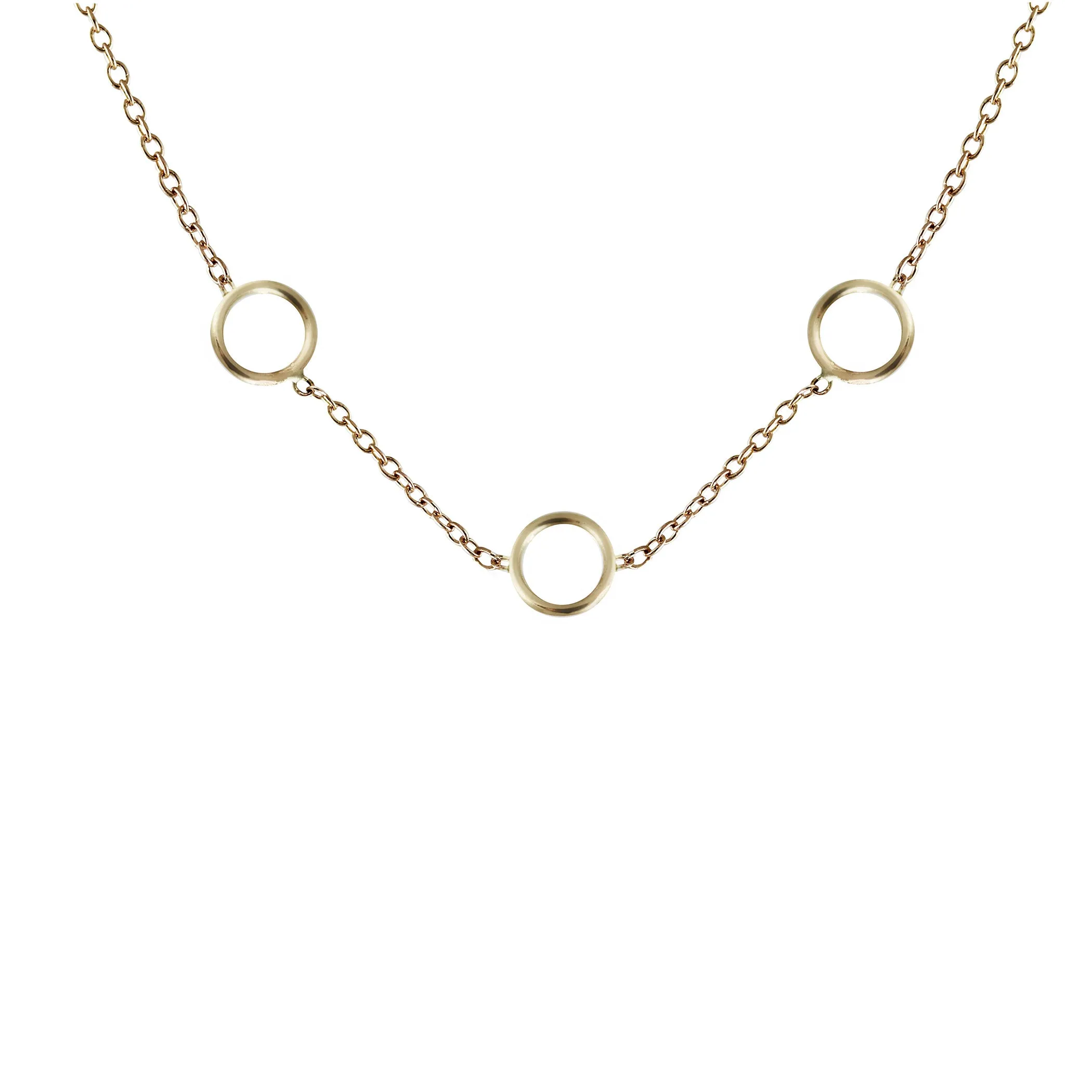 TINY CIRCLES TRIO NECKLACE
