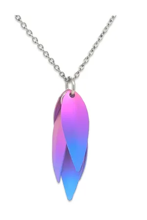 Titanium Wild Orchid Necklace