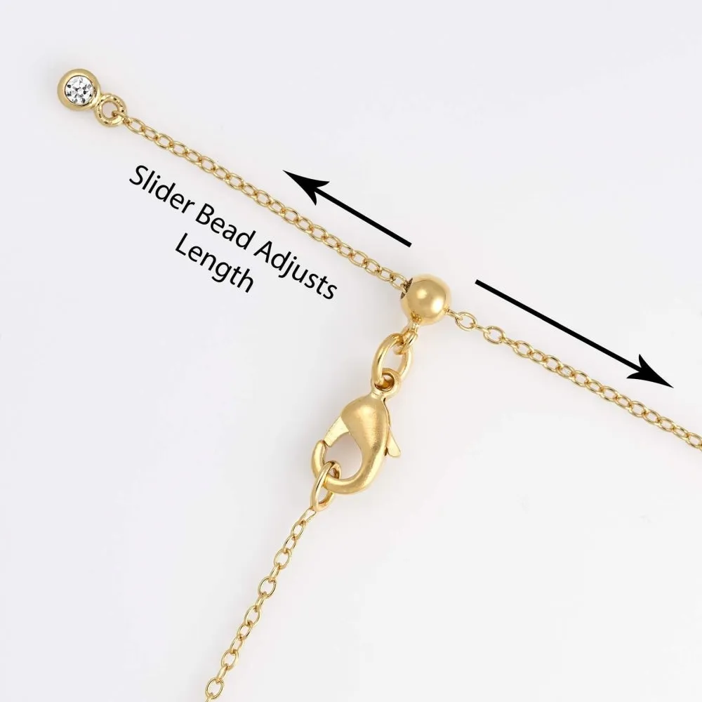 White Opal Spike Necklace - Gold - SPG-226-229