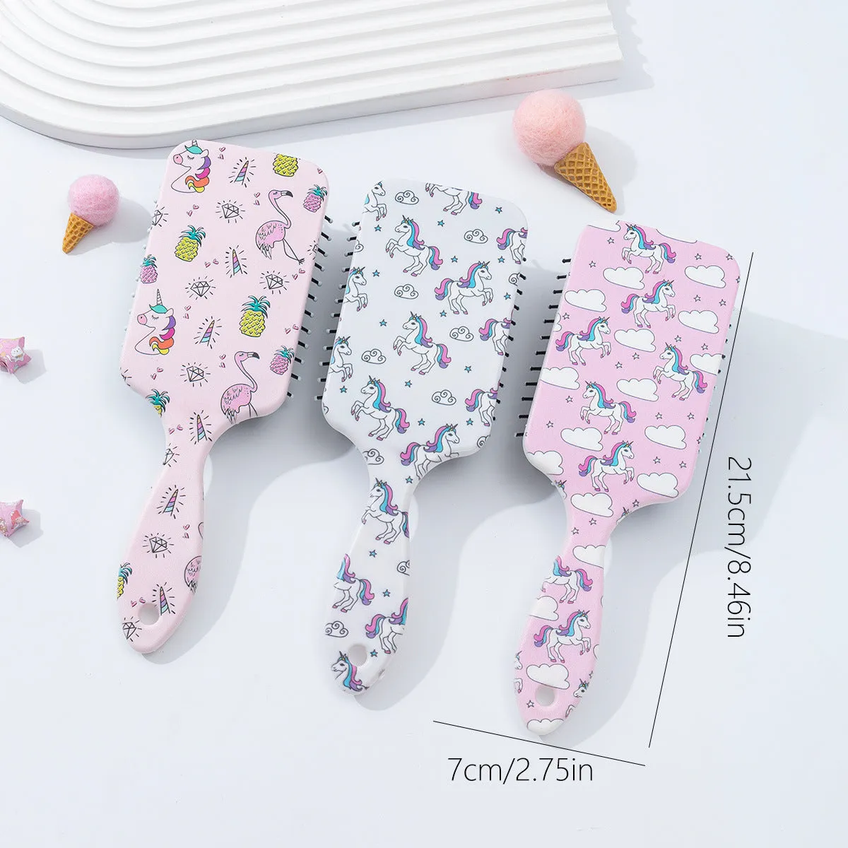 Wholesale  Unicorn Cartoon DIY Plastic Comb