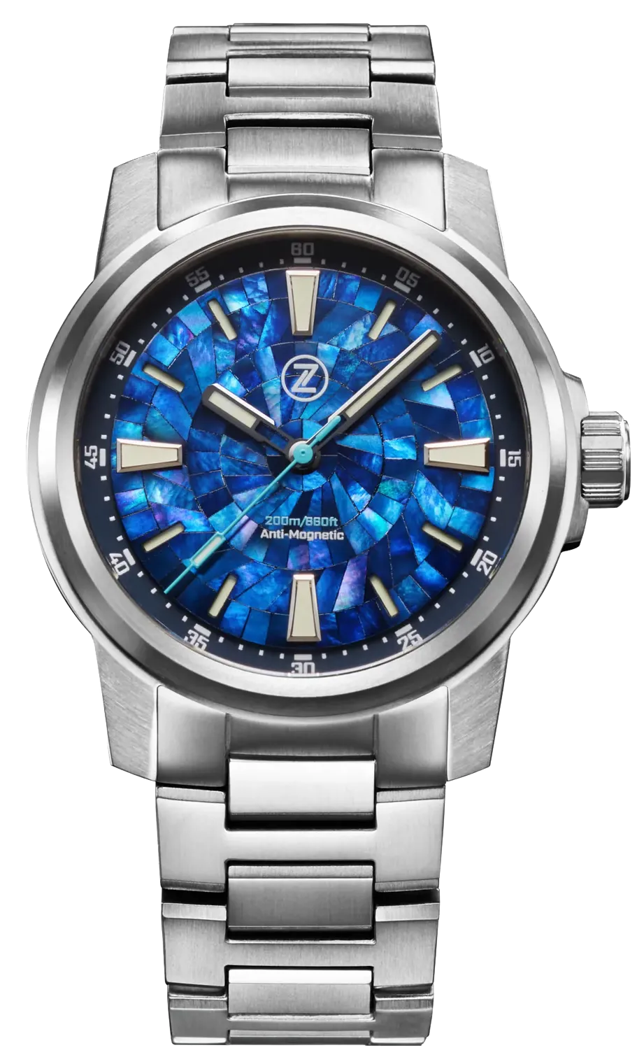 Zelos Aurora Field 42mm Ti Mosaic MOP